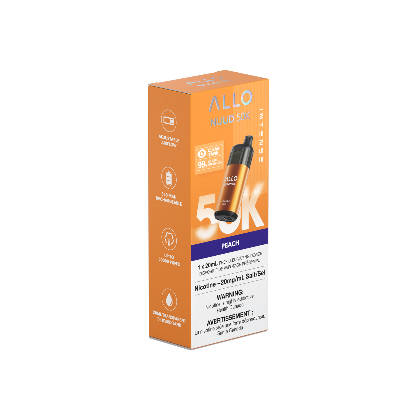 Allo NUUD 50K INTENSE Peach