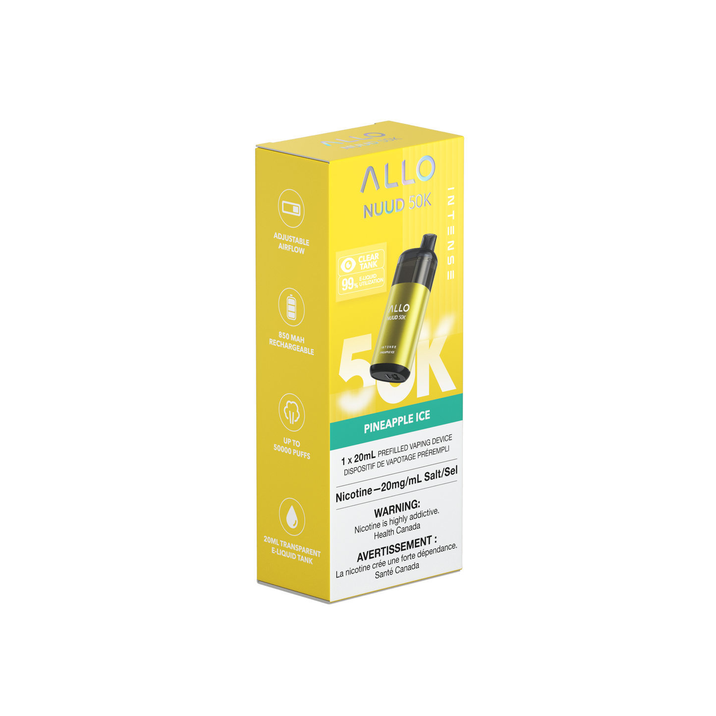 Allo NUUD 50K INTENSE Pineapple Ice