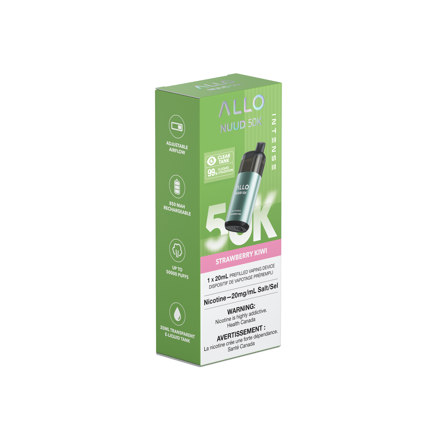 Allo NUUD 50K INTENSE Strawberry Kiwi