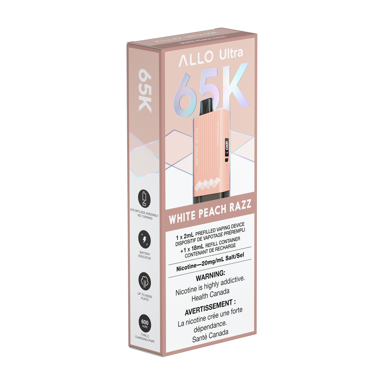 Allo Ultra 65K White Peach Razz