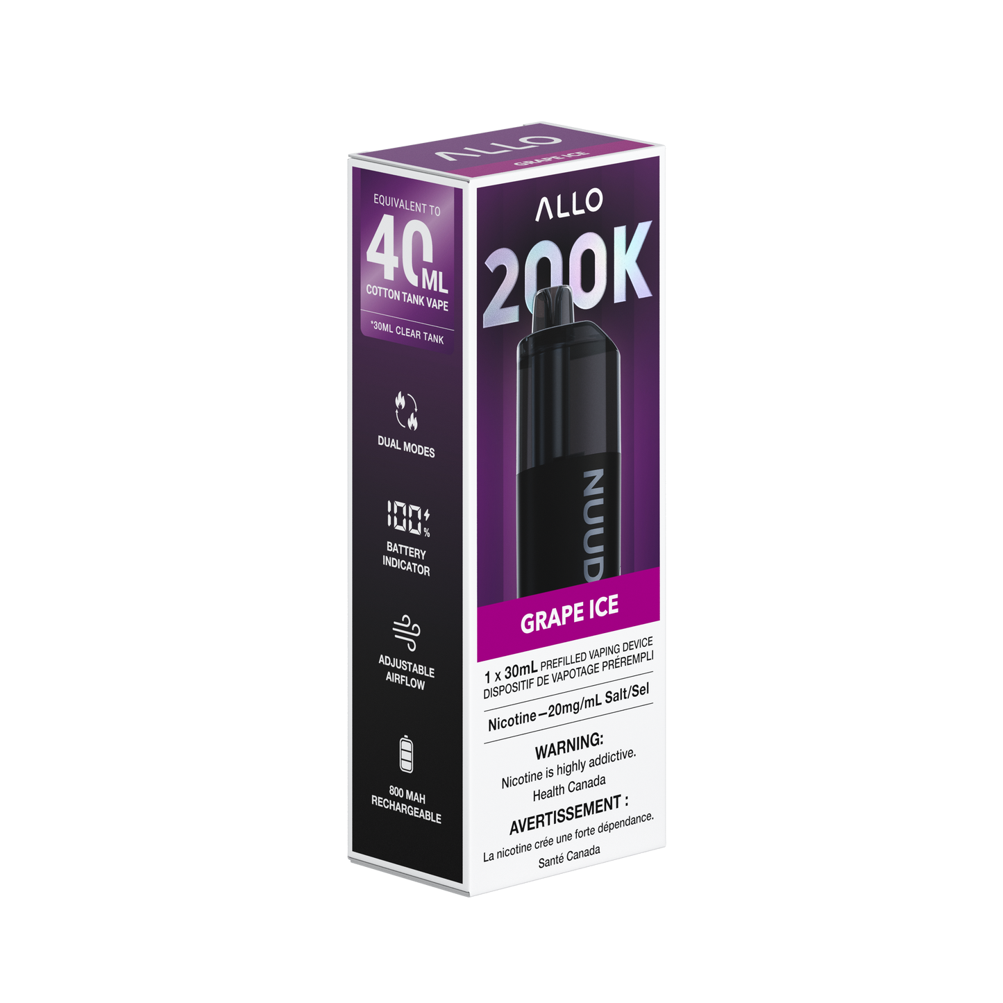 Allo Nuud 200K Grape Ice