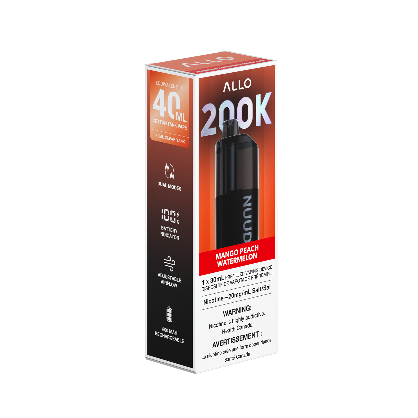 Allo Nuud 200K Mango Peach Watermelon