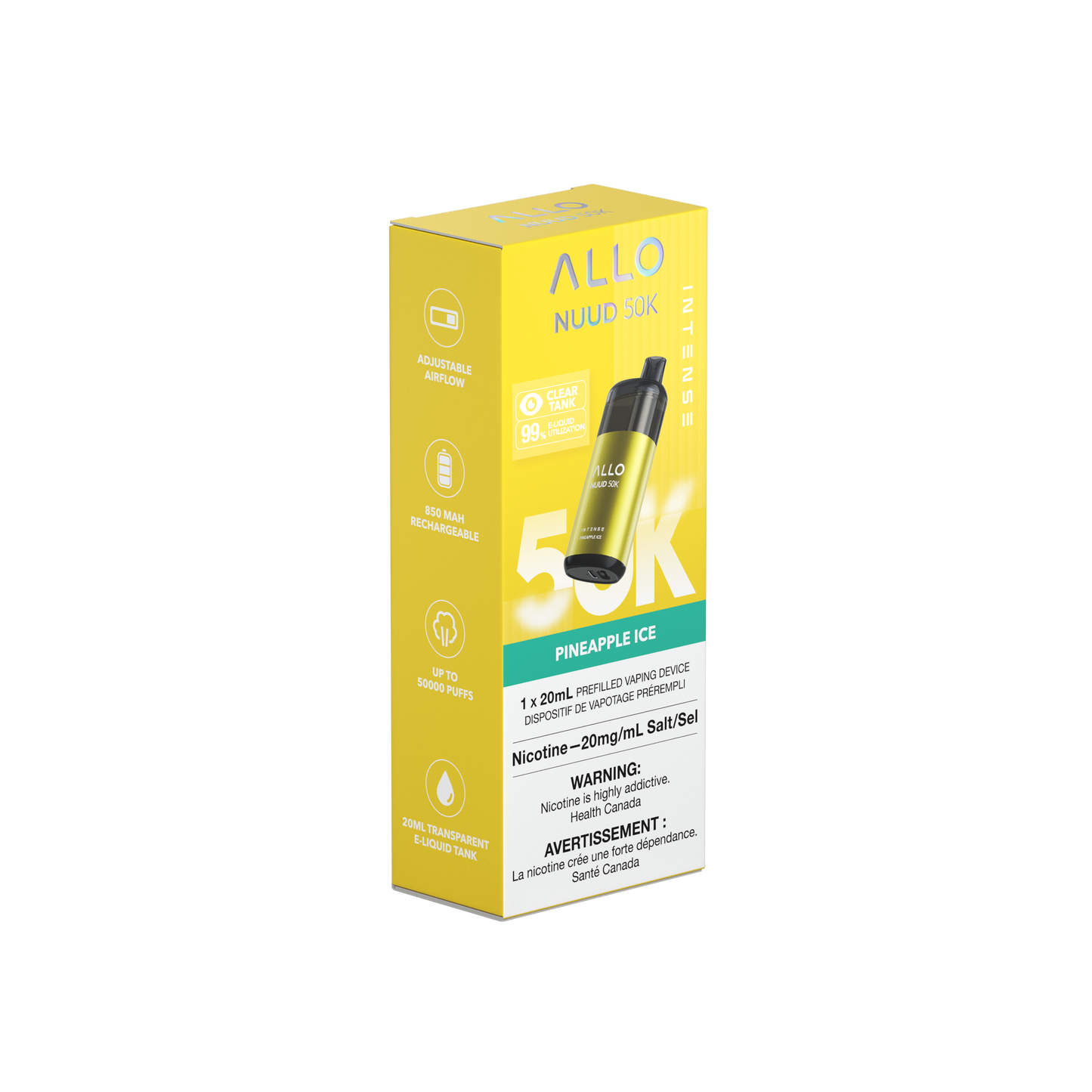 Allo NUUD 50K INTENSE Pineapple Ice