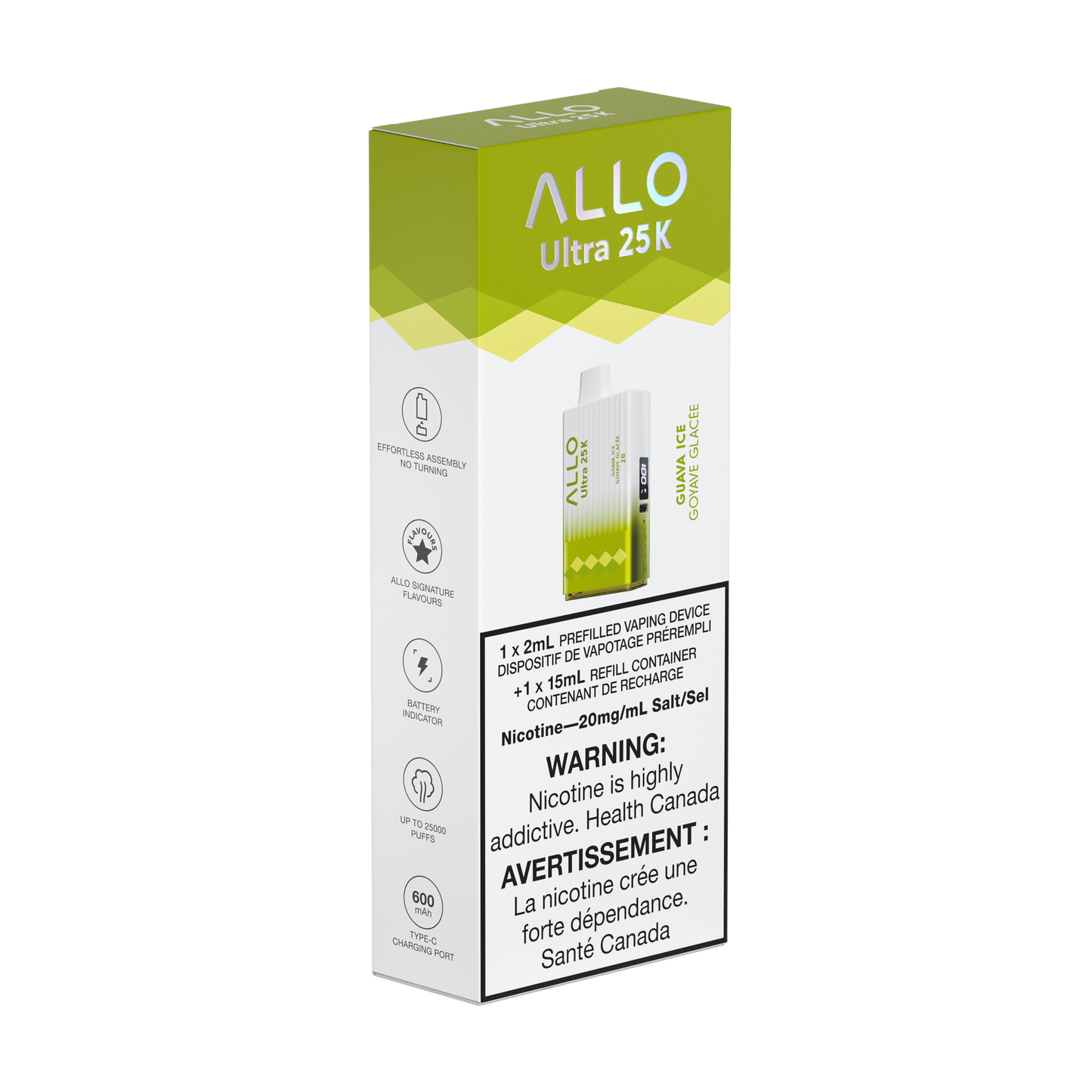 Allo Ultra 25K – GUAVA ICE