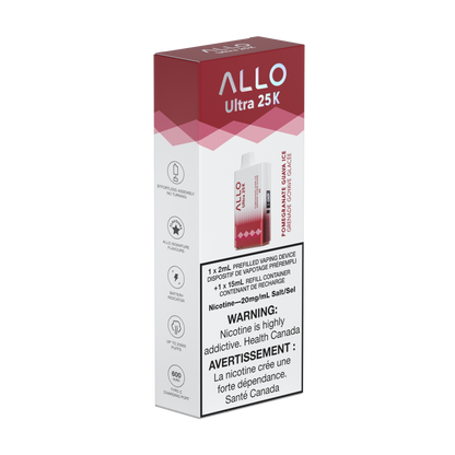 Allo Ultra 25K – POMEGRANATE GUAVA ICE
