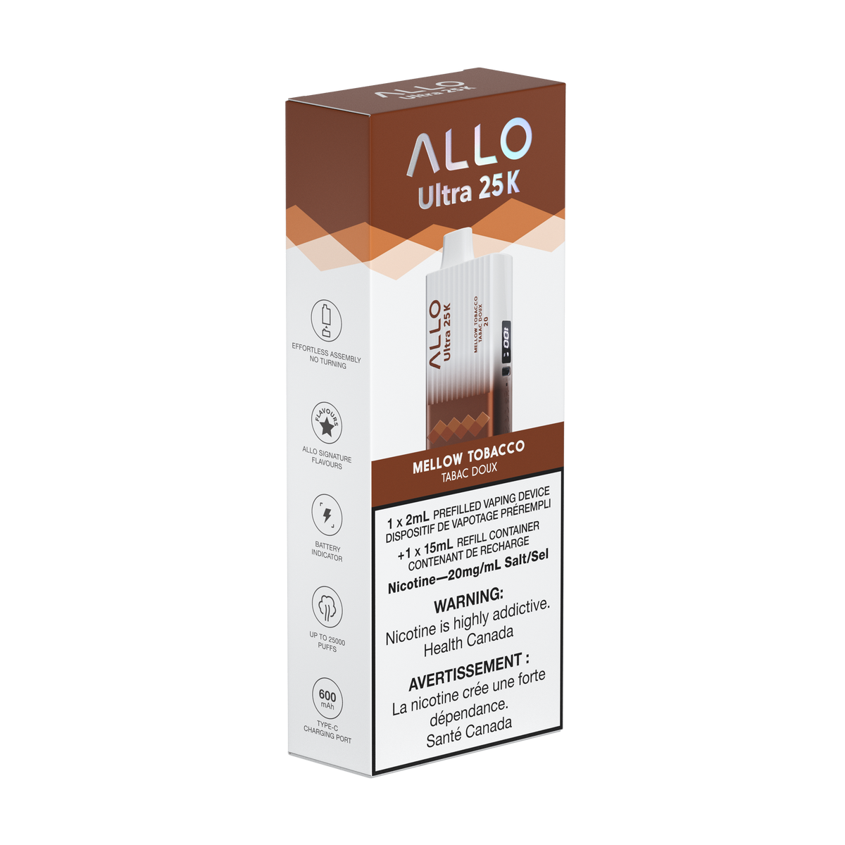 Allo Ultra 25K Mellow Tobacco