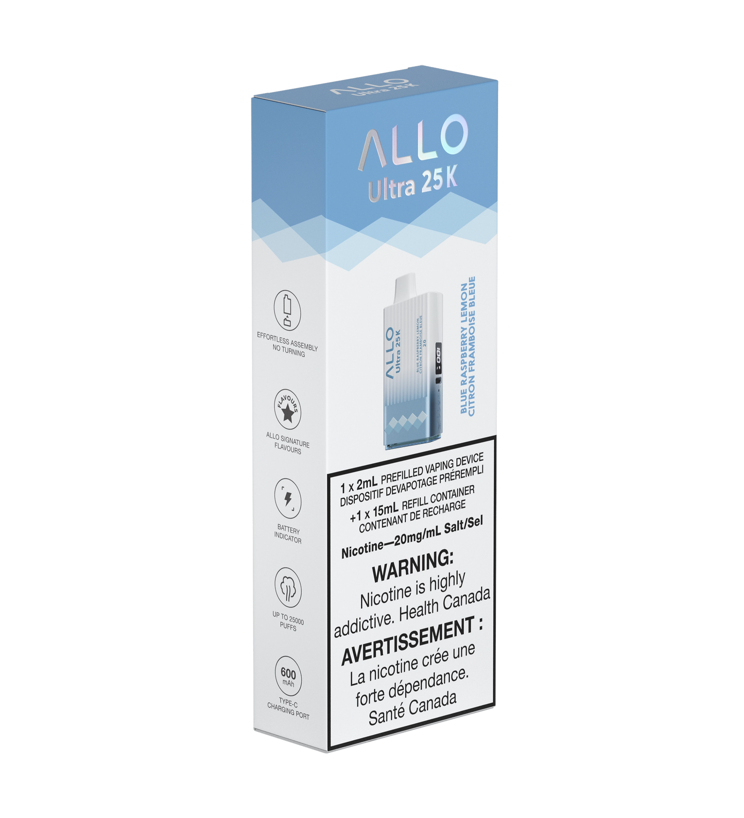 Allo Ultra 25K Blue Raspberry Lemon